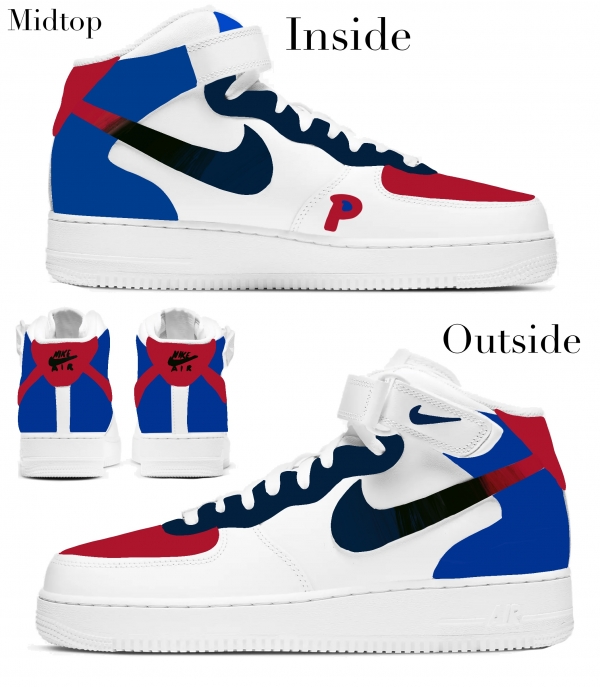 Detroit Basketball Team Nike Air Force 1 '07 Unisex Adult (Low/Mid/Hitop) - Image 3
