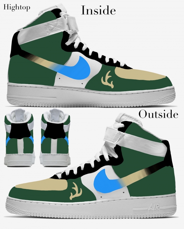 Milwaukee Basketball Team Nike Air Force 1 '07 Unisex Adult (Low/Mid/Hitop) - Image 4