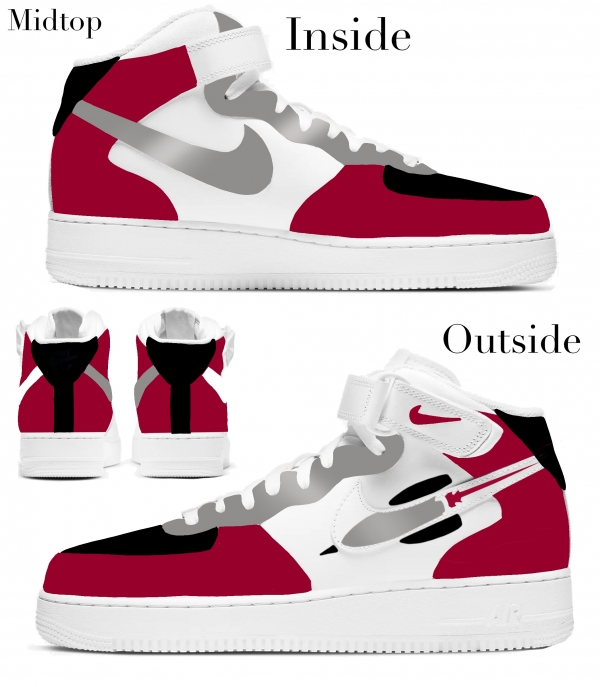 Little Kid Houston Basketball Team Nike Air Force 1 '07 (Low/Mid) - Image 4