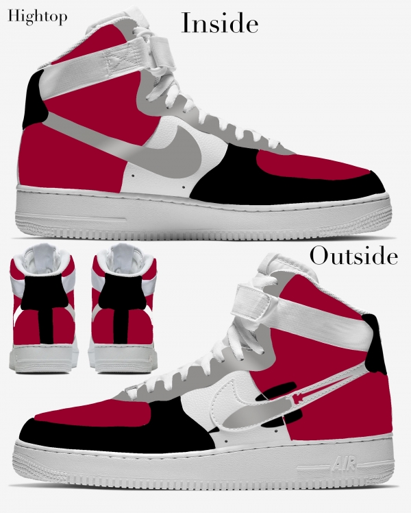 Houston Basketball Team Nike Air Force 1 '07 Unisex Adult (Low/Mid/Hitop) - Image 4