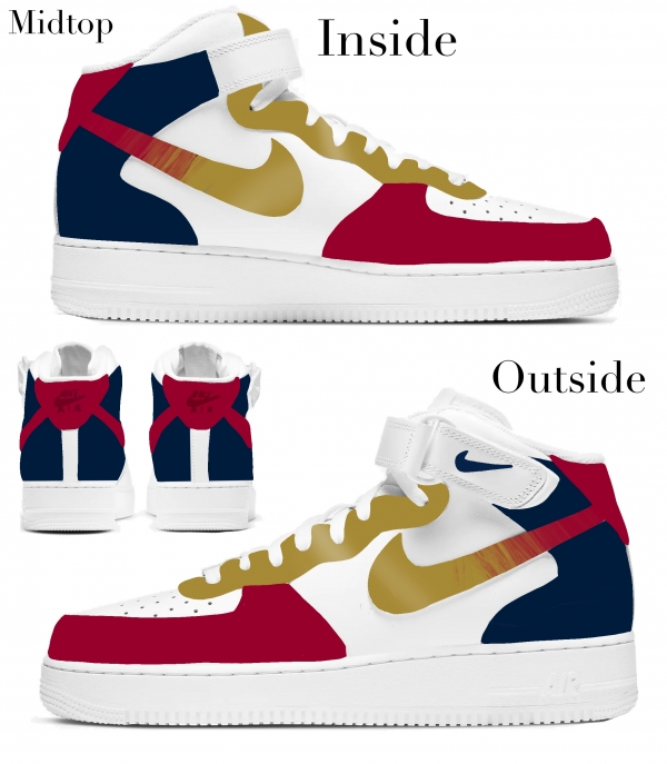 New Orleans Basketball Team Nike Air Force 1 '07 Unisex Adult (Low/Mid/Hitop) - Image 3