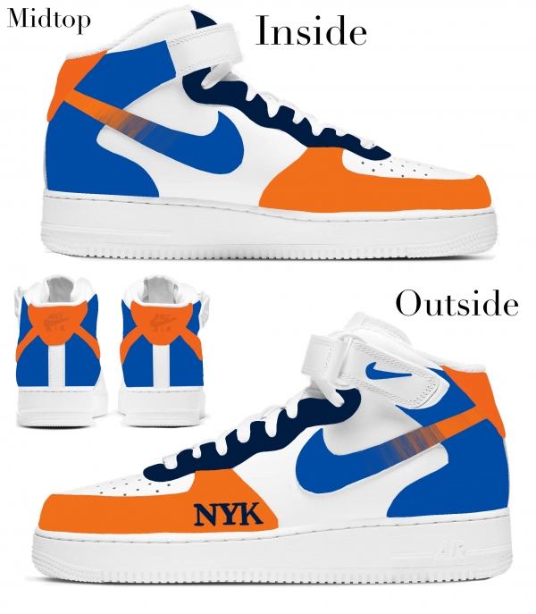 New York Basketball Team Nike Air Force 1 '07 Unisex Adult (Low/Mid/Hitop) - Image 3