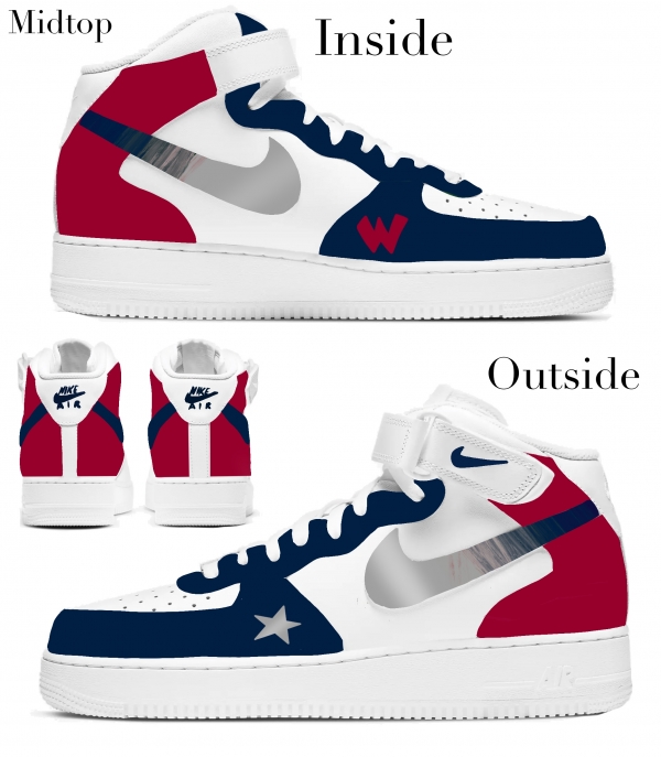 Little Kid Washington Basketball Team Nike Air Force 1 '07 (Low/Mid) - Image 4