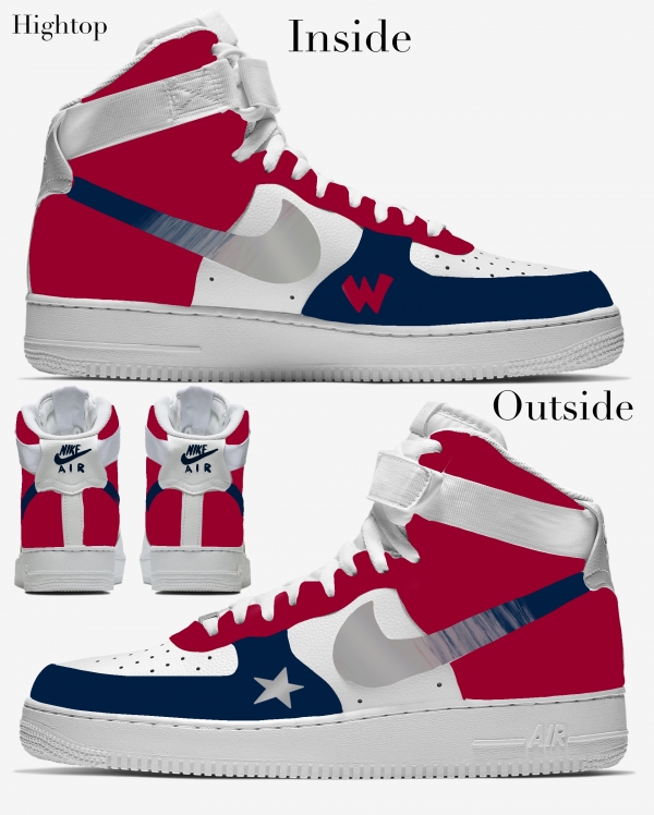 Washington Basketball Team Nike Air Force 1 '07 Unisex Adult (Low/Mid/Hitop) - Image 4