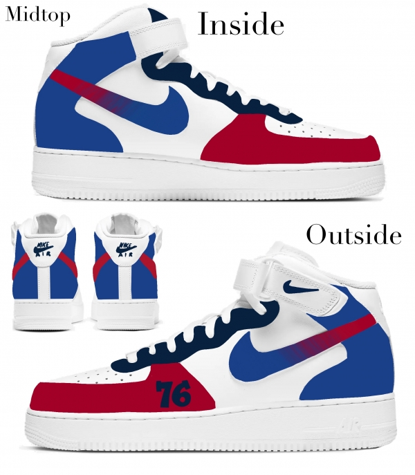 Philadelphia Basketball Team Nike Air Force 1 '07 Unisex Adult (Low/Mid/Hitop) - Image 3