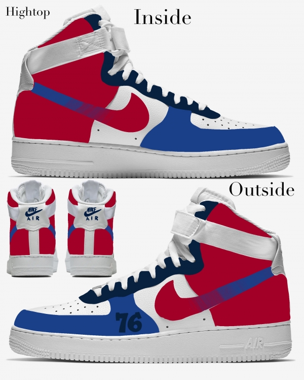 Philadelphia Basketball Team Nike Air Force 1 '07 Unisex Adult (Low/Mid/Hitop) - Image 2