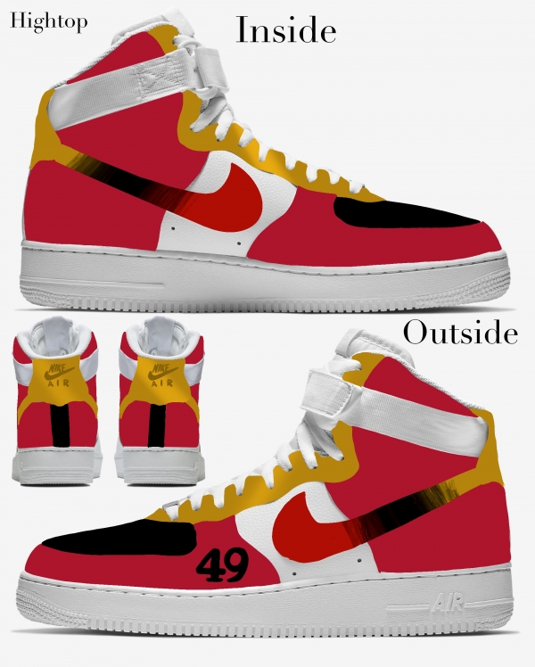 Big Kid San Francisco Football Team Nike Air Force 1 '07 (Low/Mid/Hitop) - Image 4