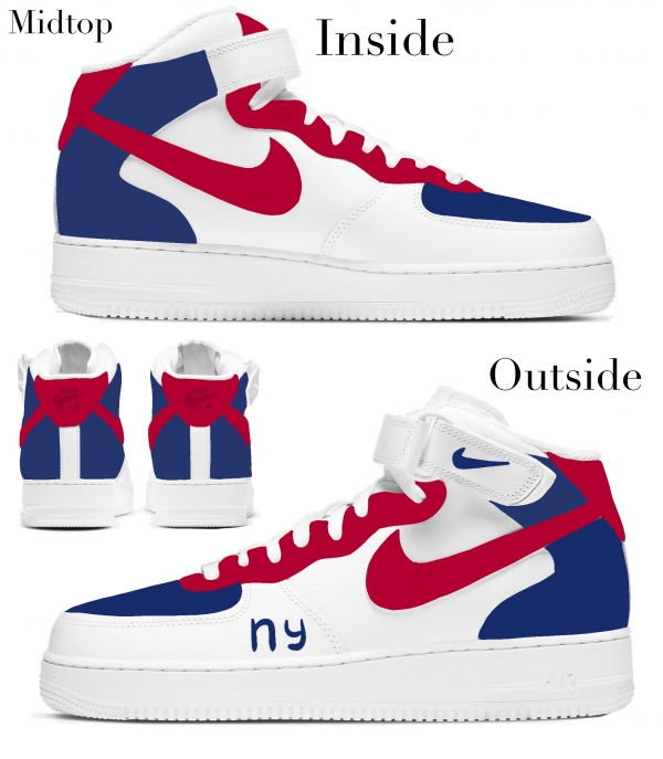 New York Football Team Nike Air Force 1 '07 Unisex Adult (Low/Mid/Hitop) - Image 3
