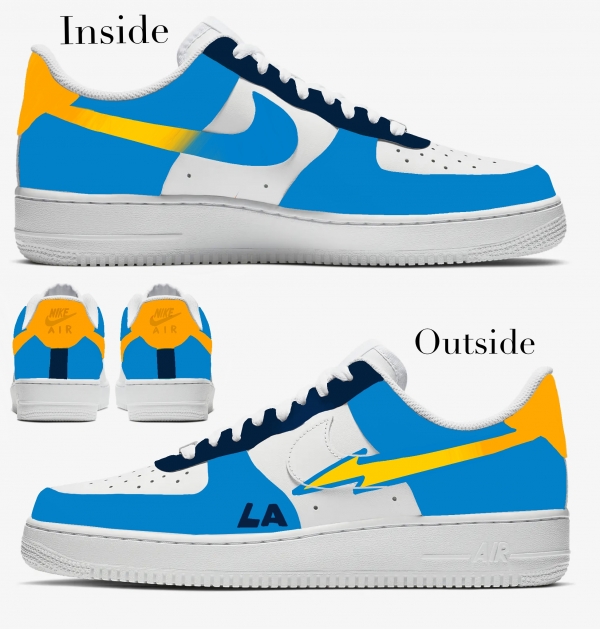 Big Kid Los Angeles Football Team Nike Air Force 1 '07 (Low/Mid/Hitop) - Image 2