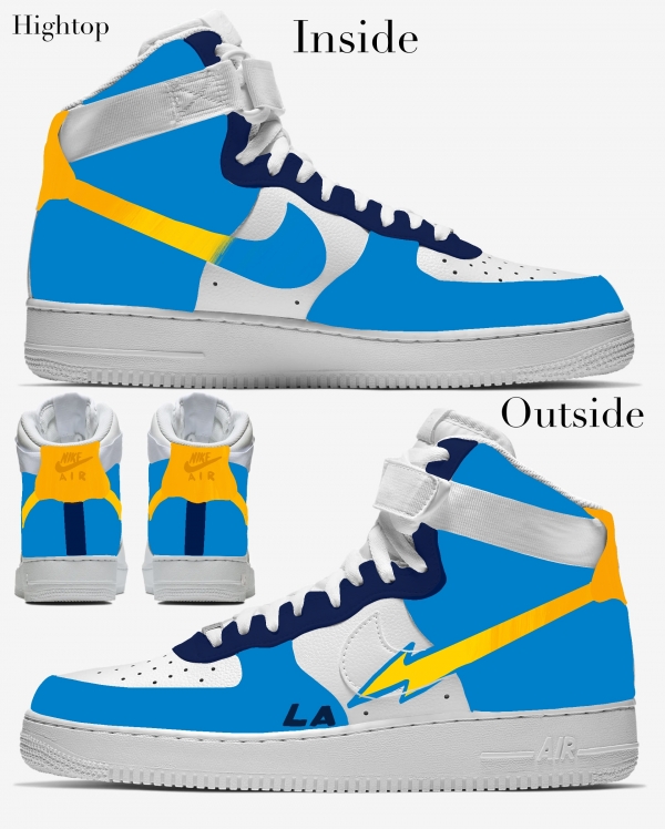 Big Kid Los Angeles Football Team Nike Air Force 1 '07 (Low/Mid/Hitop) - Image 4