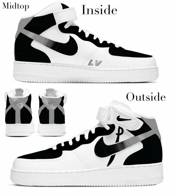 Las Vegas Football Team Nike Air Force 1 '07 Unisex Adult (Low/Mid/Hitop) - Image 3