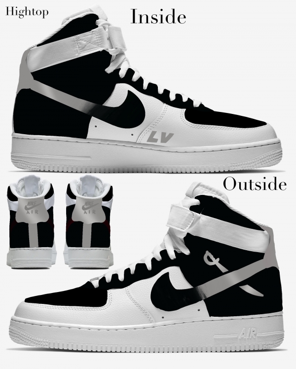 Las Vegas Football Team Nike Air Force 1 '07 Unisex Adult (Low/Mid/Hitop) - Image 4