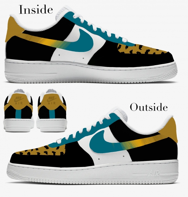 Jacksonville Football Team Nike Air Force 1 '07 Unisex Adult (Low/Mid/Hitop) - Image 2