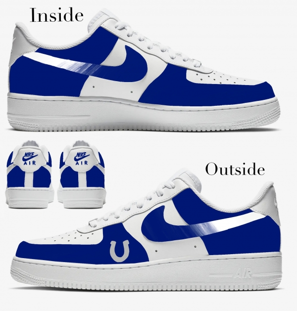 Indianapolis Football Team Nike Air Force 1 '07 Unisex Adult (Low/Mid/Hitop) - Image 2
