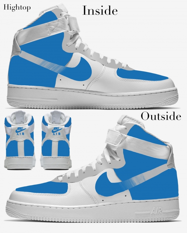 Detroit Football Team Nike Air Force 1 '07 Unisex Adult (Low/Mid/Hitop) - Image 4