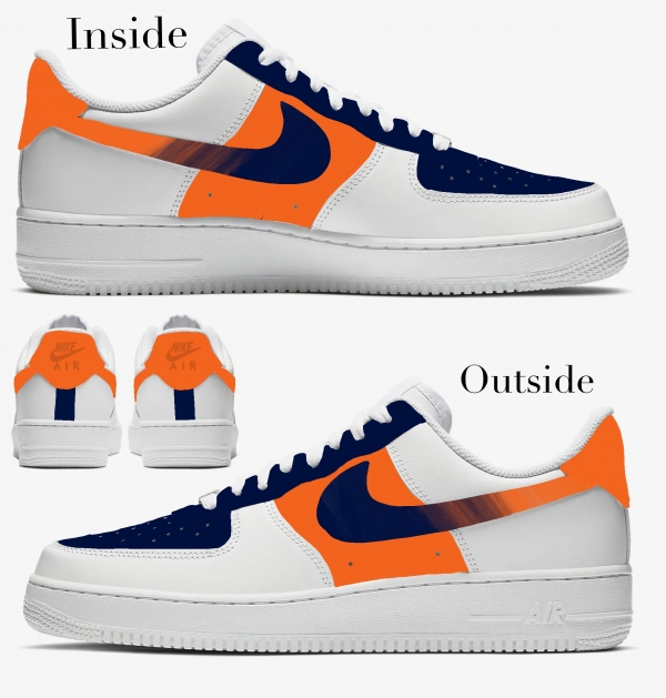 Denver Football Team Nike Air Force 1 '07 Unisex Adult (Low/Mid/Hitop) - Image 2