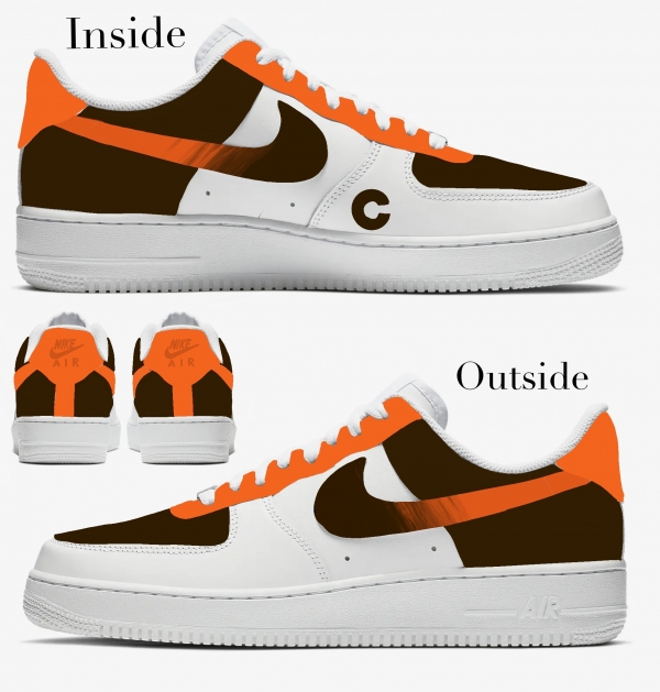 Big Kid Cleveland Football Team Nike Air Force 1 '07 (Low/Mid/Hitop) - Image 2