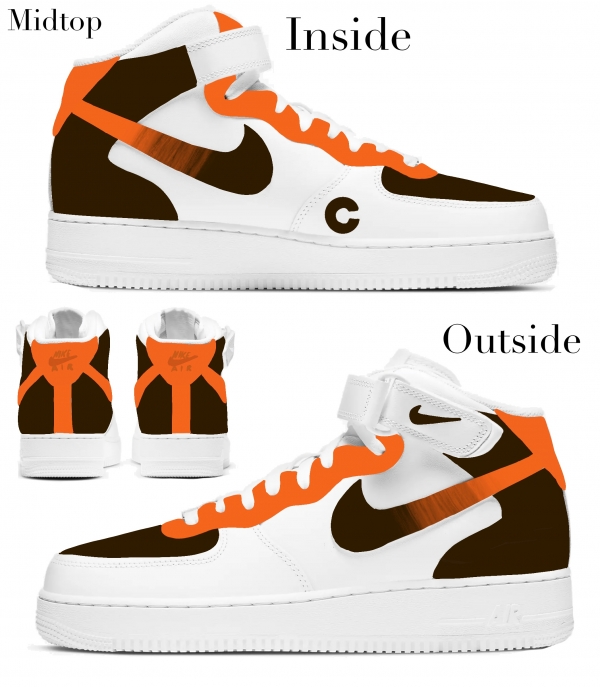 Big Kid Cleveland Football Team Nike Air Force 1 '07 (Low/Mid/Hitop) - Image 3