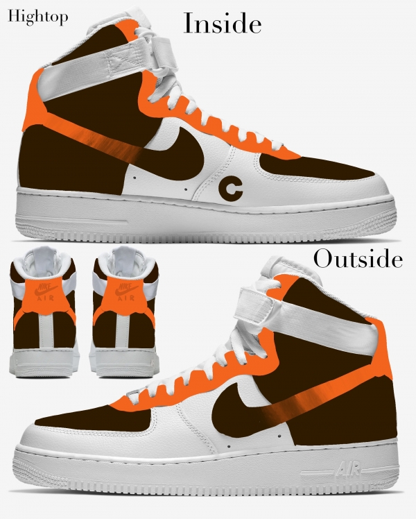 Big Kid Cleveland Football Team Nike Air Force 1 '07 (Low/Mid/Hitop) - Image 4