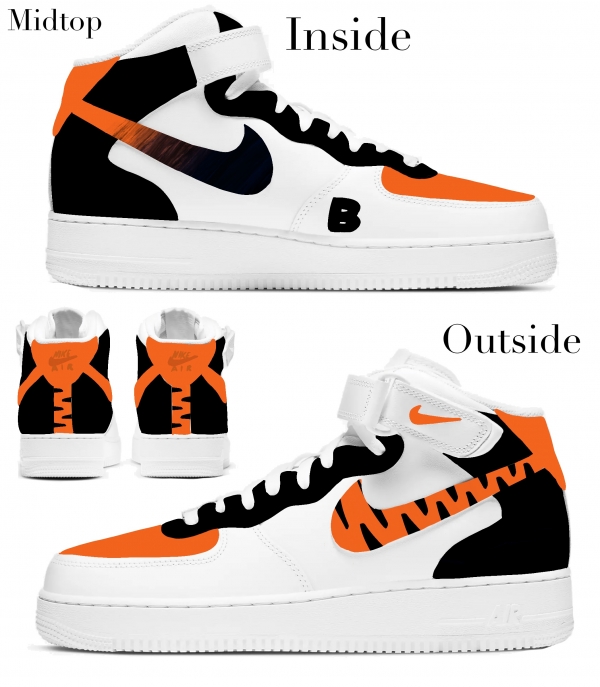 Cincinnati Football Team Nike Air Force 1 '07 Unisex Adult (Low/Mid/Hitop) - Image 3