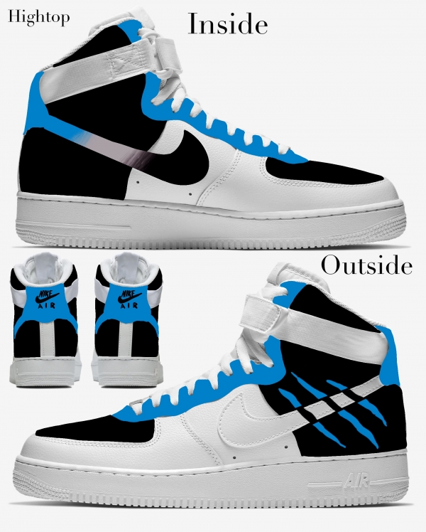 Carolina Football Team Nike Air Force 1 '07 Unisex Adult (Low/Mid/Hitop) - Image 4