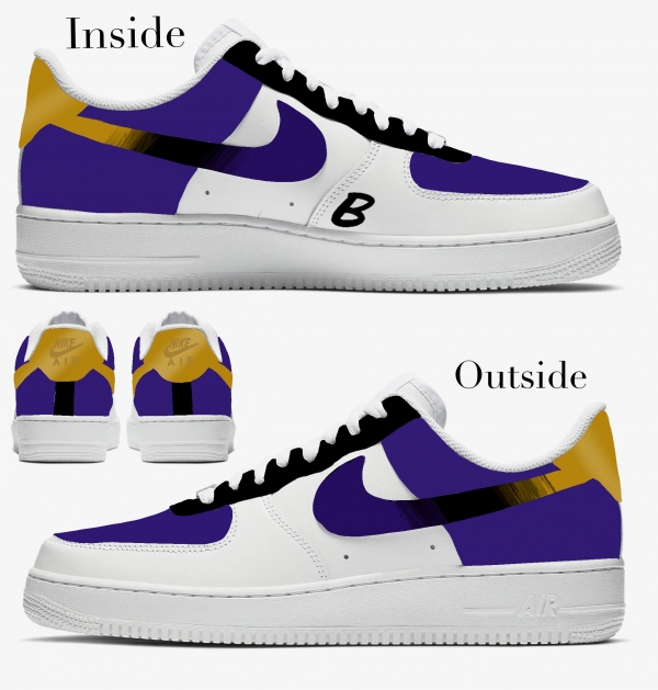 Baltimore Football Team Nike Air Force 1 '07 Unisex Adult (Low/Mid/Hitop) - Image 2