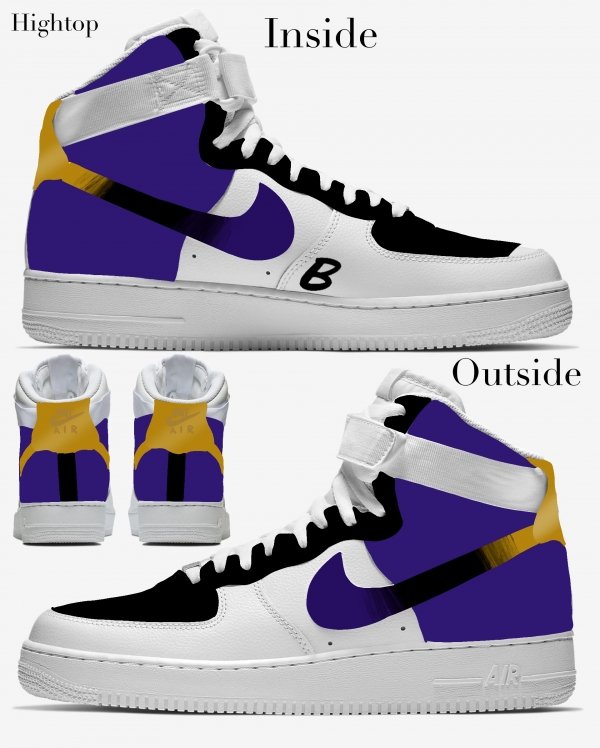 Baltimore Football Team Nike Air Force 1 '07 Unisex Adult (Low/Mid/Hitop) - Image 4