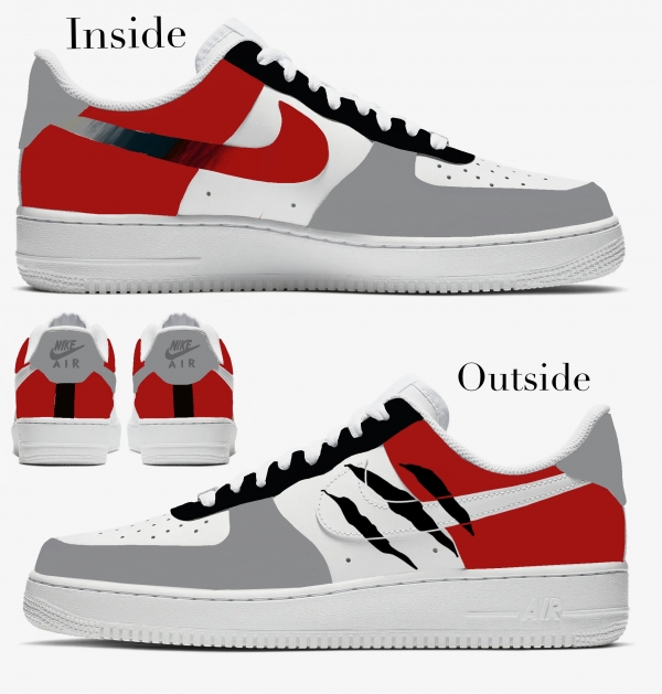 Baby Toronto Basketball Team Nike Air Force 1 '07 (Lowtop) - Image 2