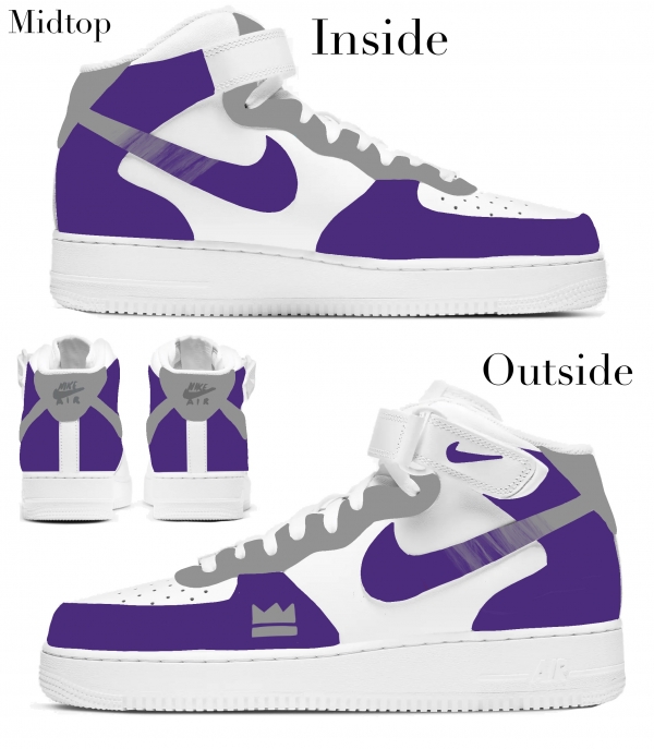 Sacramento Basketball Team Nike Air Force 1 '07 Unisex Adult (Low/Mid/Hitop) - Image 3