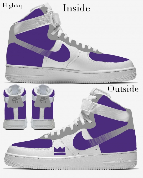 Sacramento Basketball Team Nike Air Force 1 '07 Unisex Adult (Low/Mid/Hitop) - Image 4