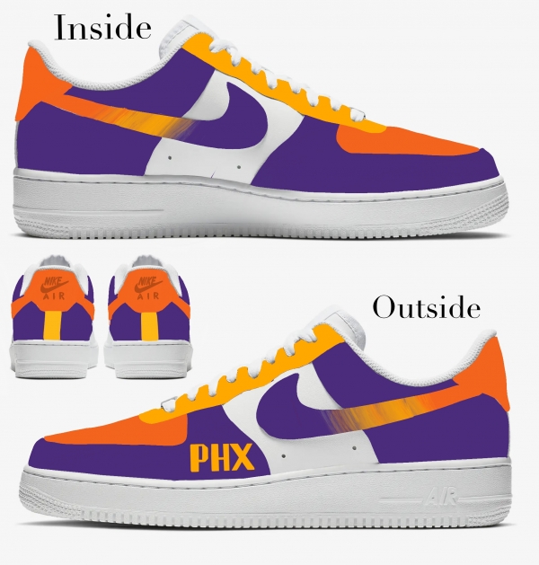 Phoenix Basketball Team Nike Air Force 1 '07 Unisex Adult (Low/Mid/Hitop) - Image 2