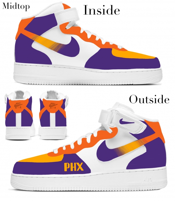 Phoenix Basketball Team Nike Air Force 1 '07 Unisex Adult (Low/Mid/Hitop) - Image 3