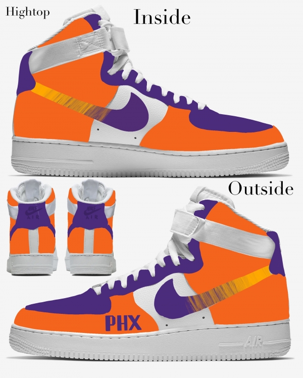 Phoenix Basketball Team Nike Air Force 1 '07 Unisex Adult (Low/Mid/Hitop) - Image 4