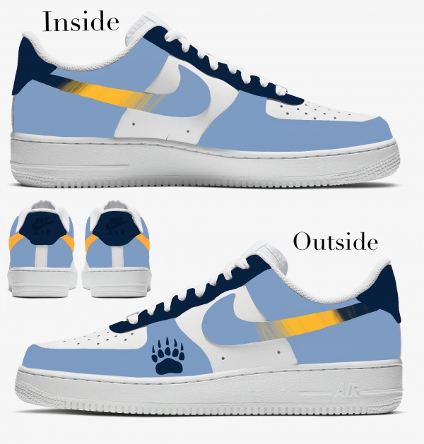 Baby Memphis Basketball Team Nike Air Force 1 '07 (Lowtop) - Image 2
