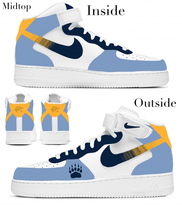 Little Kid Memphis Basketball Team Nike Air Force 1 '07 (Low/Mid) - Image 4