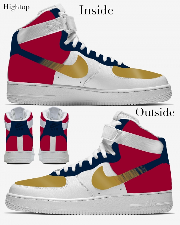 New Orleans Basketball Team Nike Air Force 1 '07 Unisex Adult (Low/Mid/Hitop) - Image 4