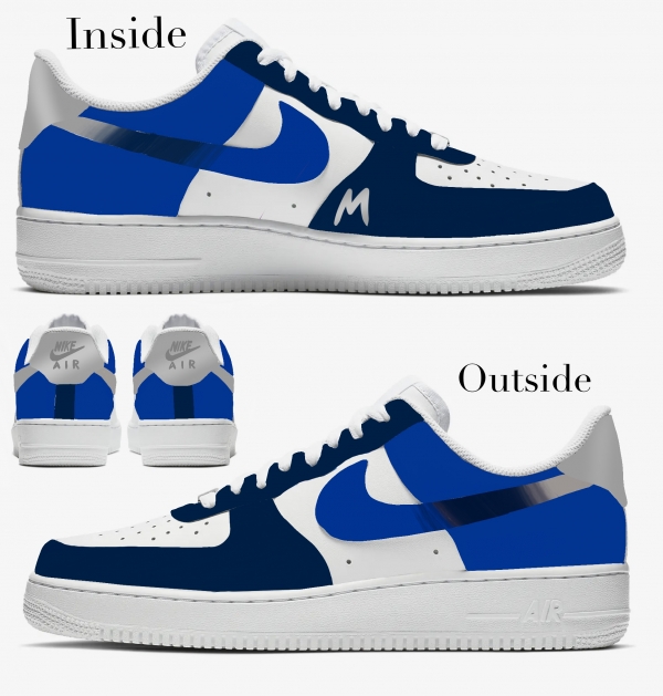 Dallas Basketball Team Nike Air Force 1 '07 Unisex Adult (Low/Mid/Hitop) - Image 2