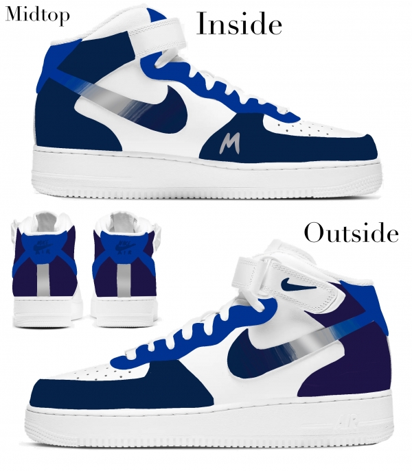 Dallas Basketball Team Nike Air Force 1 '07 Unisex Adult (Low/Mid/Hitop) - Image 3