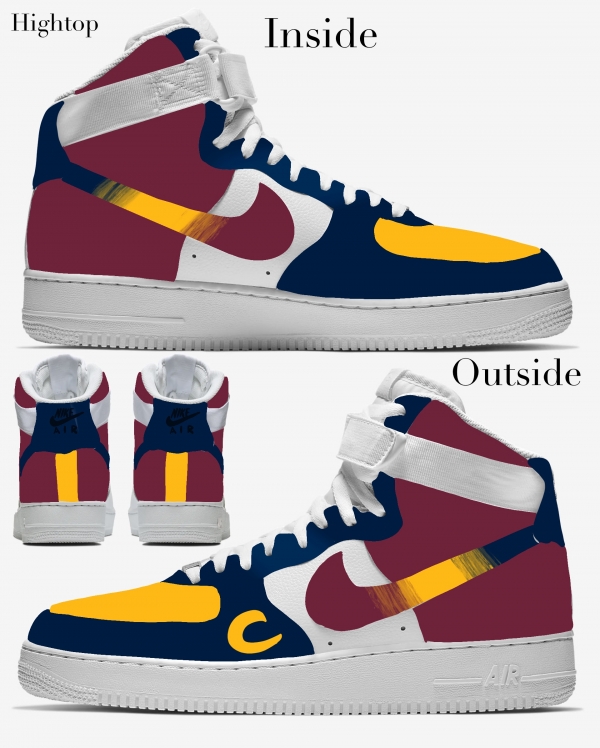Cleveland Basketball Team Nike Air Force 1 '07 Unisex Adult (Low/Mid/Hitop) - Image 4