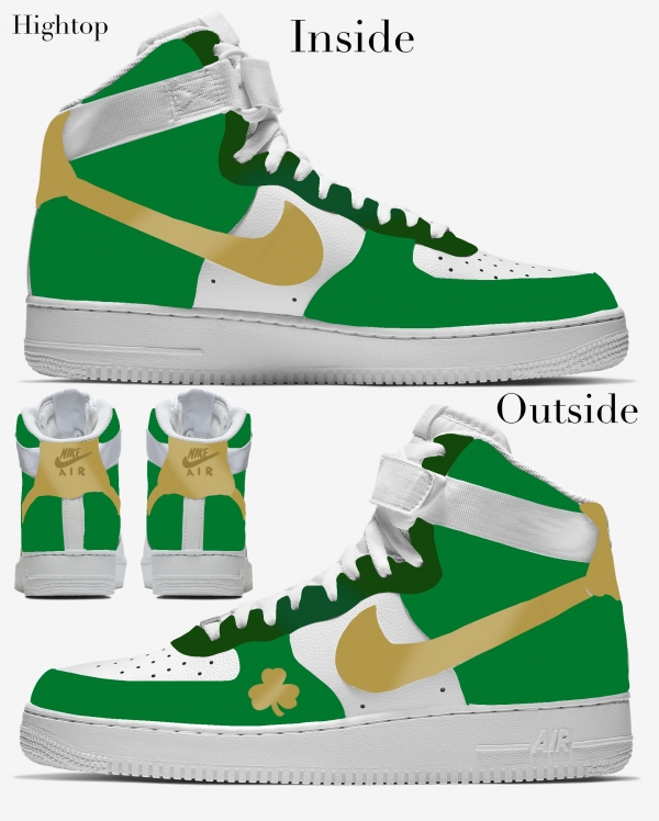Boston Basketball Team Nike Air Force 1 '07 Unisex Adult (Low/Mid/Hitop) - Image 4