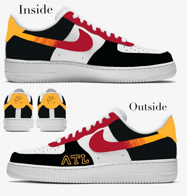 Atlanta Basketball Team Nike Air Force 1 '07 Unisex Adult (Low/Mid/Hitop) - Image 2
