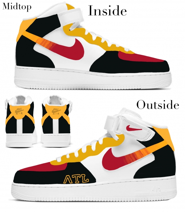 Atlanta Basketball Team Nike Air Force 1 '07 Unisex Adult (Low/Mid/Hitop) - Image 3