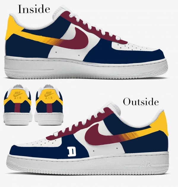 Denver Basketball Team Nike Air Force 1 '07 Unisex Adult (Low/Mid/Hitop) - Image 2