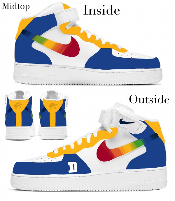Denver Basketball Team Nike Air Force 1 '07 Unisex Adult (Low/Mid/Hitop) - Image 3