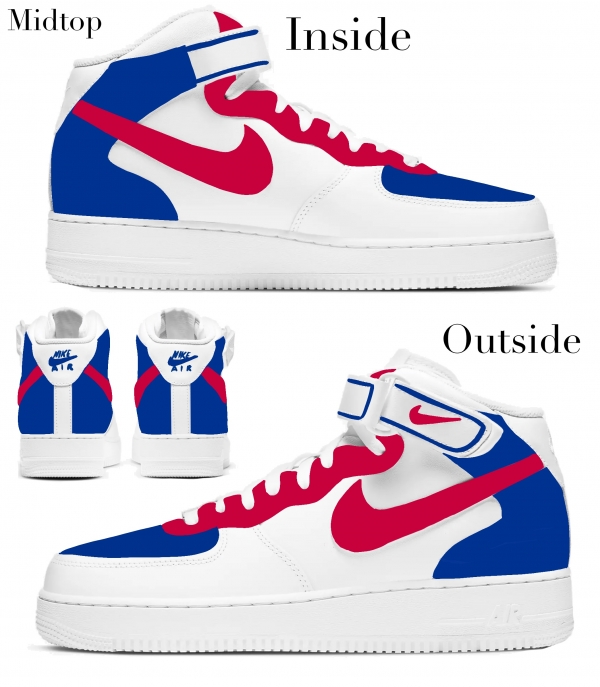 Buffalo Football Team Nike Air Force 1 '07 Unisex Adult (Low/Mid/Hitop) - Image 3