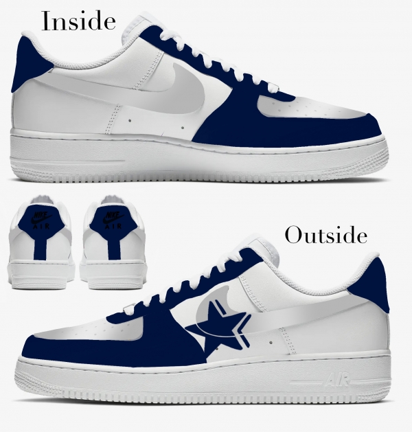 Dallas Football Team Nike Air Force 1 '07 Unisex Adult (Low/Mid/Hitop) - Image 2
