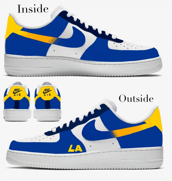 Los Angeles Football Team Nike Air Force 1 '07 Unisex Adult (Low/Mid/Hitop) - Image 2