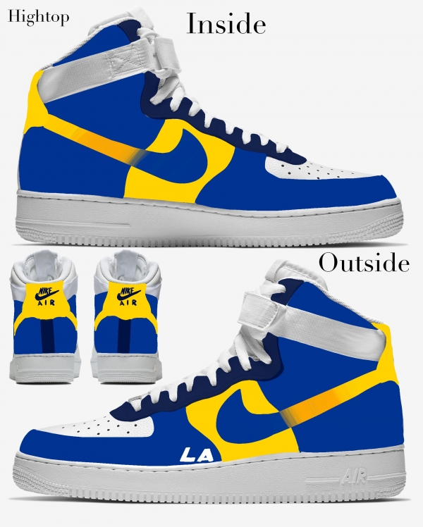 Los Angeles Football Team Nike Air Force 1 '07 Unisex Adult (Low/Mid/Hitop) - Image 4