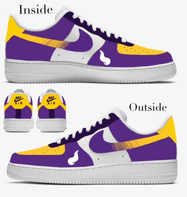 Minnesota Football Team Nike Air Force 1 '07 Unisex Adult (Low/Mid/Hitop) - Image 2