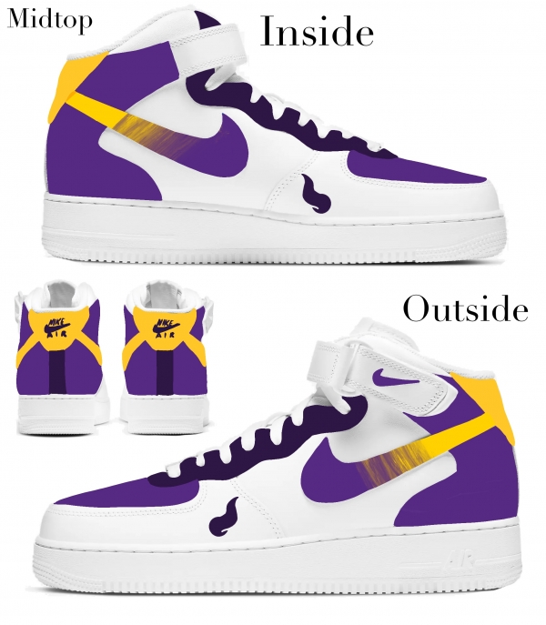 Minnesota Football Team Nike Air Force 1 '07 Unisex Adult (Low/Mid/Hitop) - Image 3